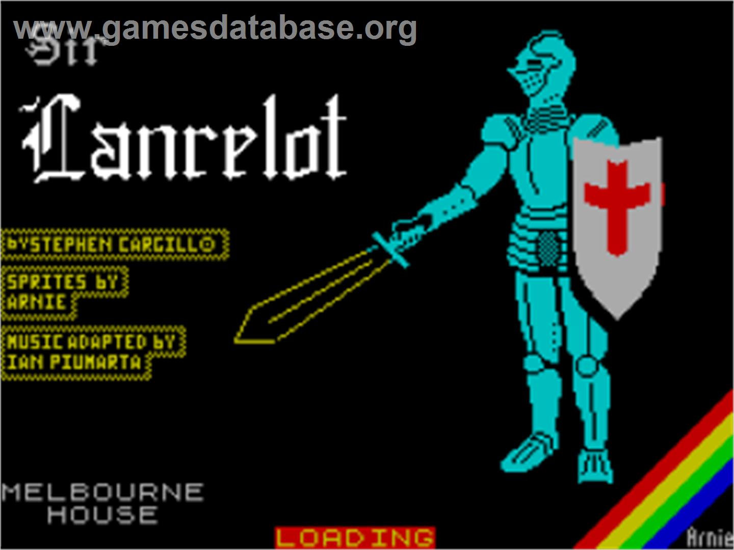 Sir Lancelot - Sinclair ZX Spectrum - Artwork - Title Screen