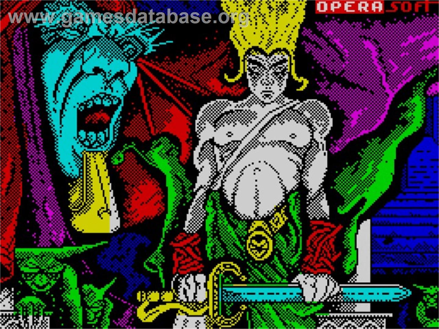 Sirwood - Sinclair ZX Spectrum - Artwork - Title Screen