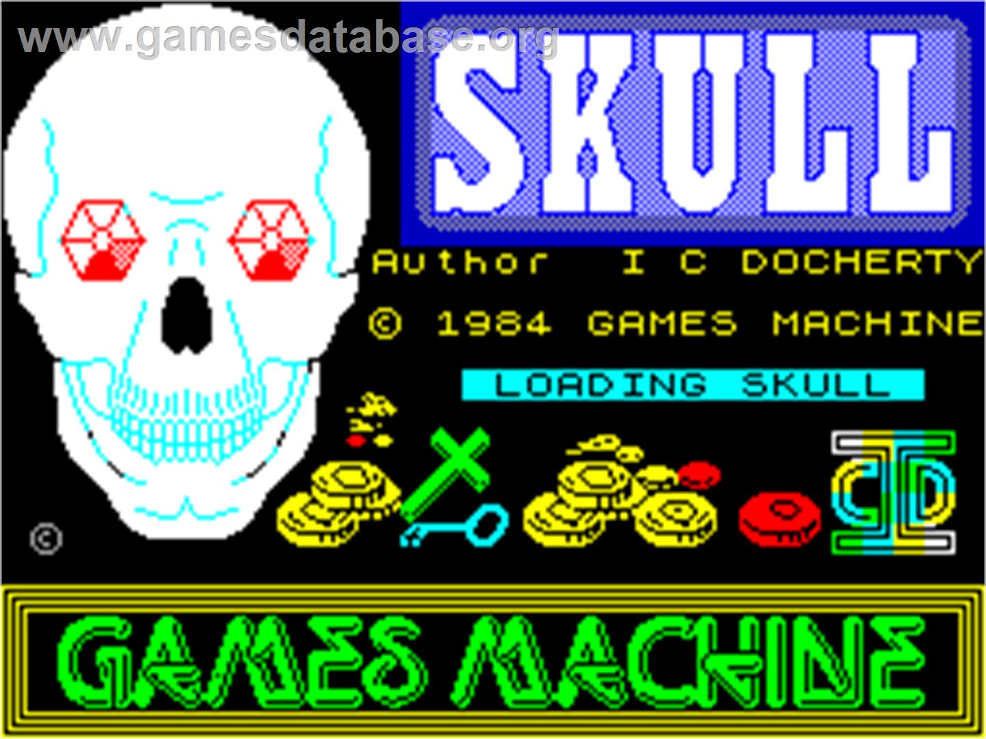 Skull - Sinclair ZX Spectrum - Artwork - Title Screen