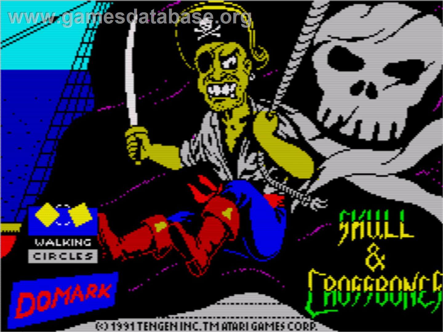Skull & Crossbones - Sinclair ZX Spectrum - Artwork - Title Screen