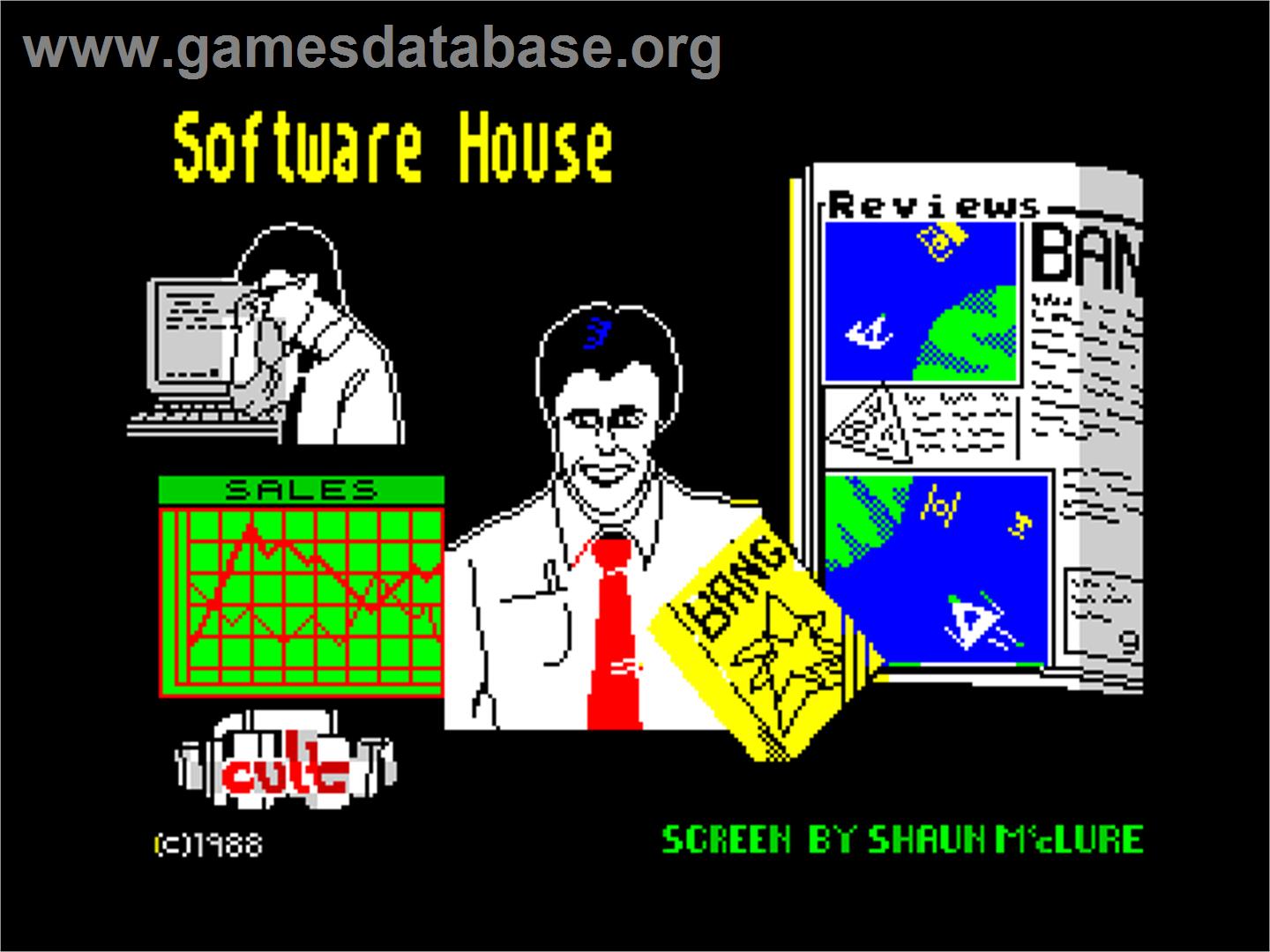 Software House - Sinclair ZX Spectrum - Artwork - Title Screen