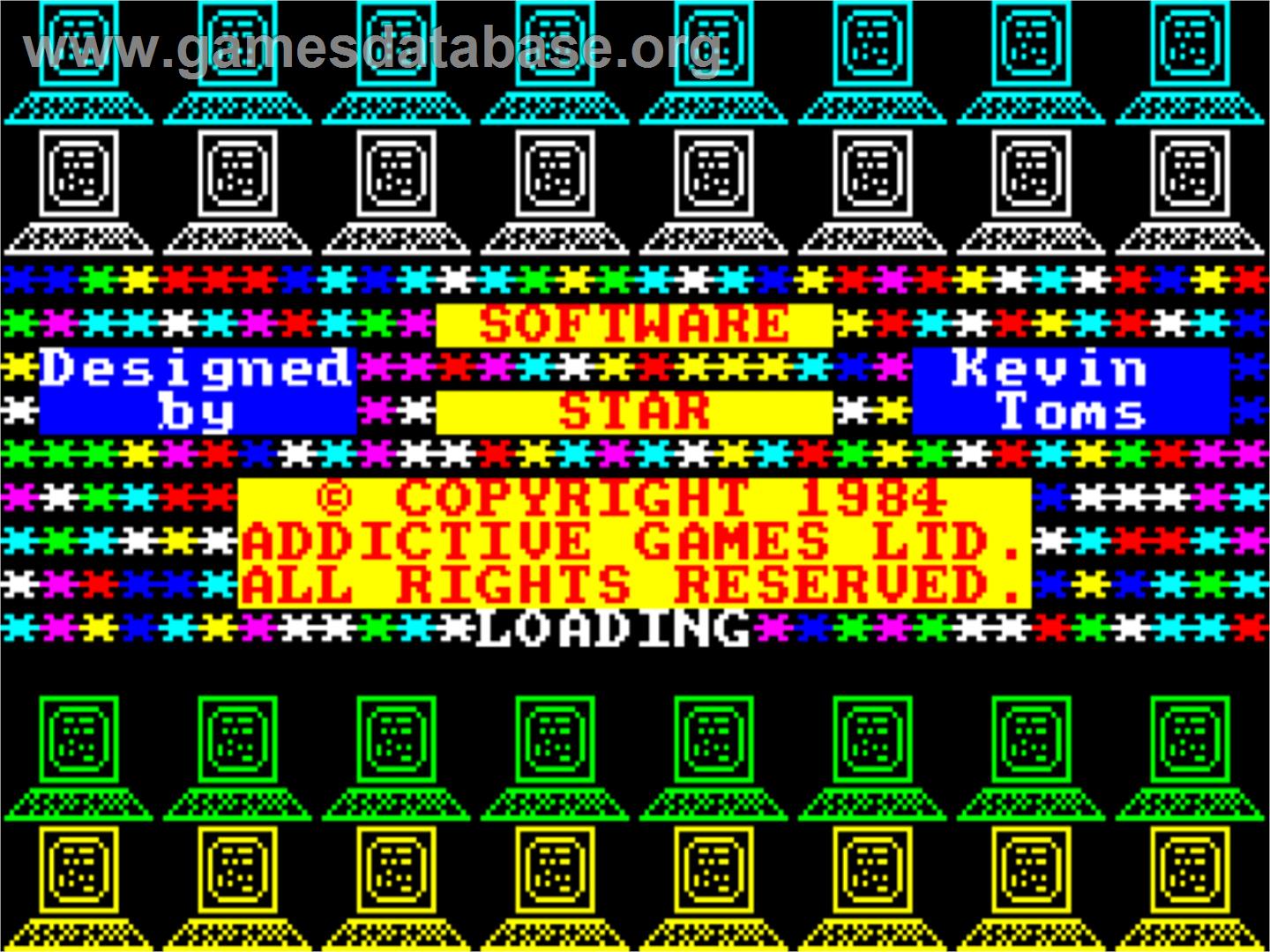 Software Star - Sinclair ZX Spectrum - Artwork - Title Screen
