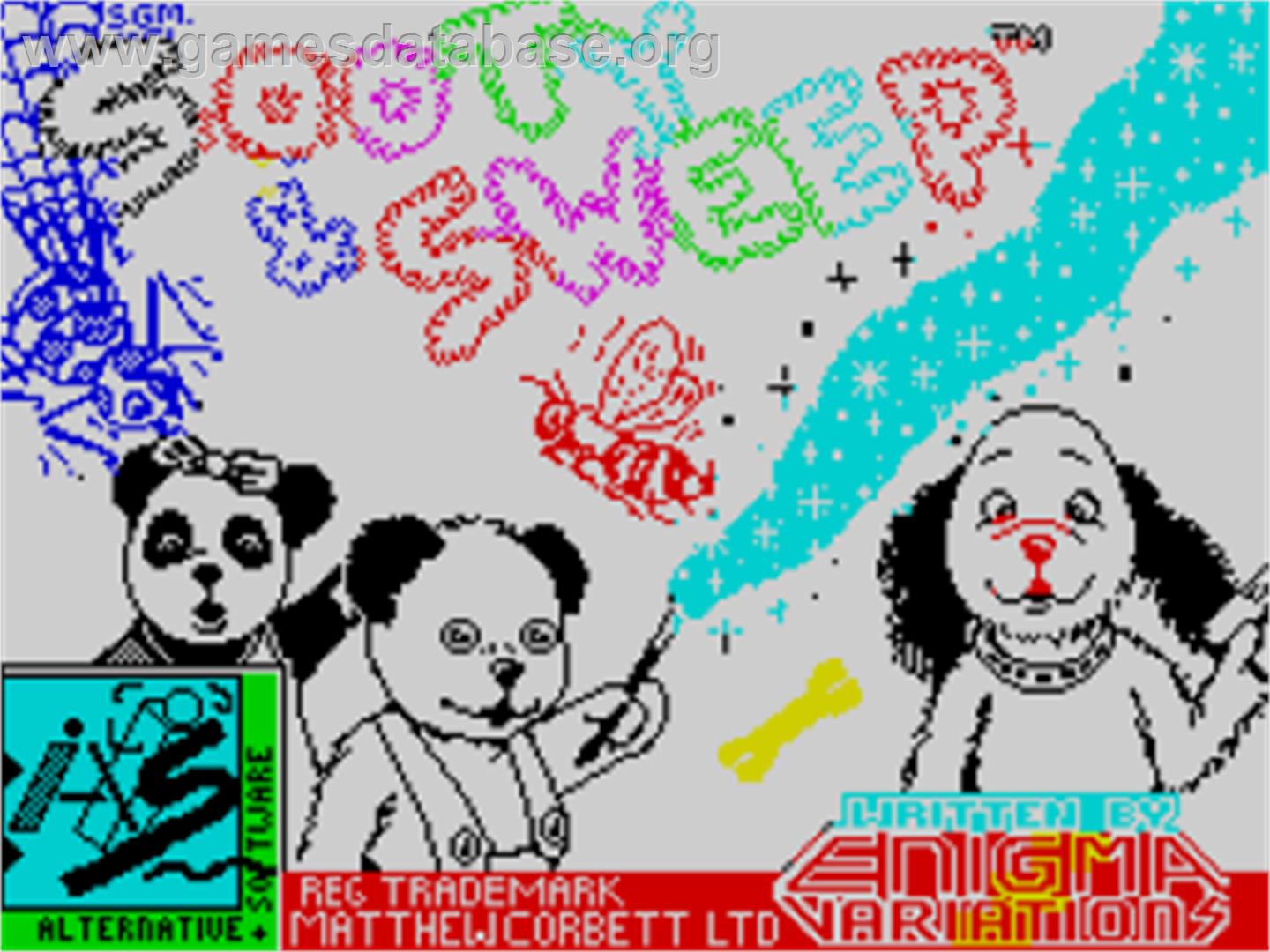 Sooty And Sweep - Sinclair ZX Spectrum - Artwork - Title Screen