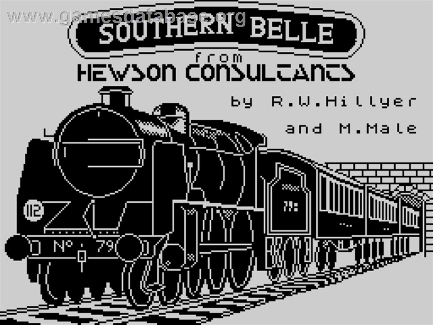 Southern Belle - Sinclair ZX Spectrum - Artwork - Title Screen