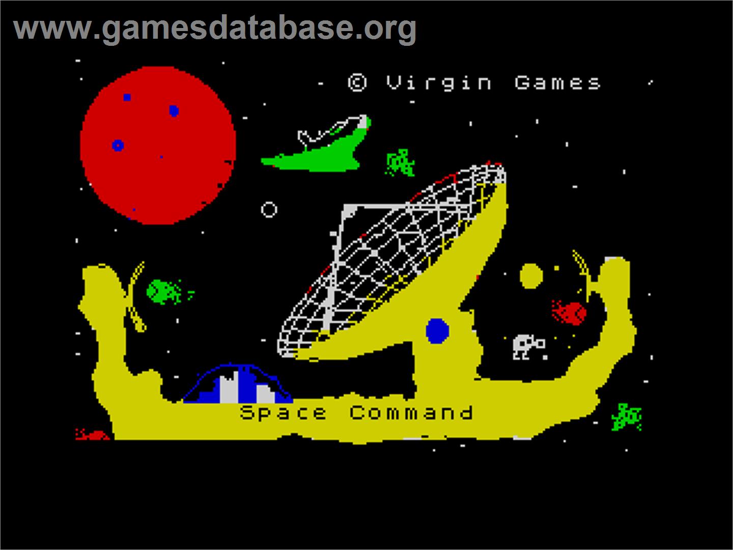 Space Command - Sinclair ZX Spectrum - Artwork - Title Screen