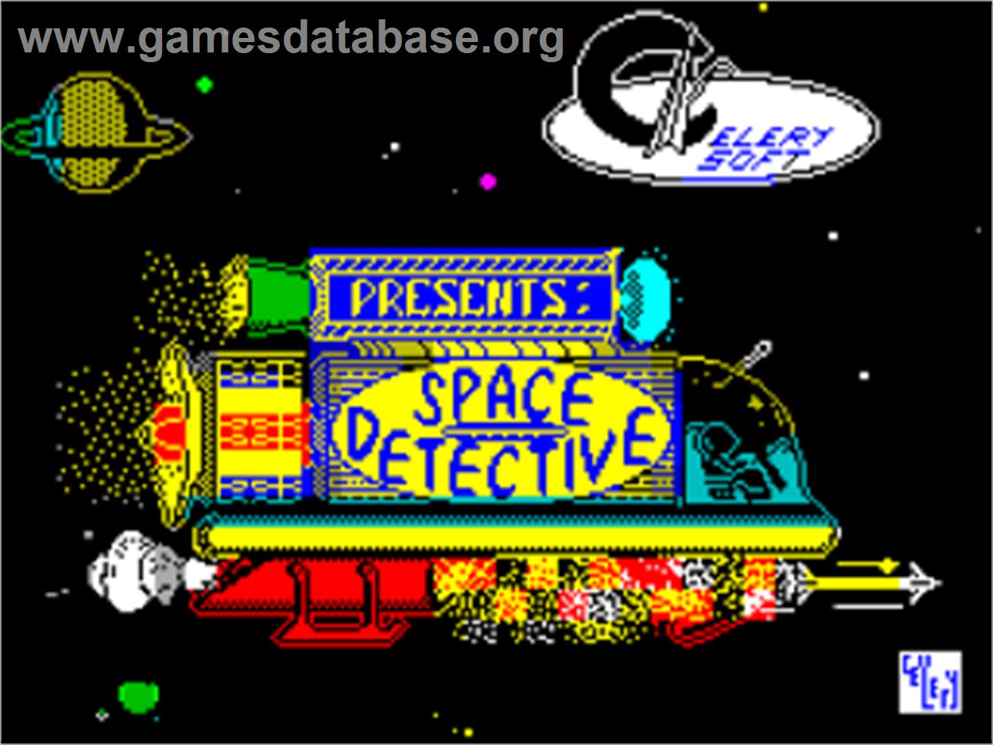 Space Detective - Sinclair ZX Spectrum - Artwork - Title Screen
