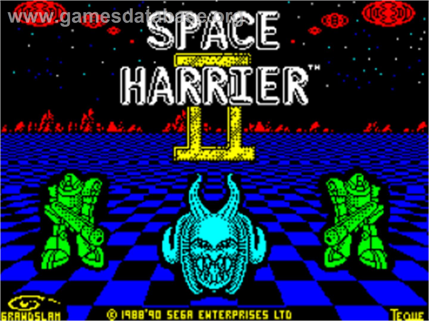 Space Harrier 2 - Sinclair ZX Spectrum - Artwork - Title Screen