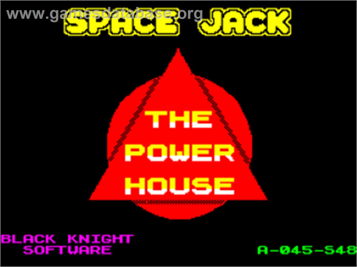 Space Jack - Sinclair ZX Spectrum - Artwork - Title Screen