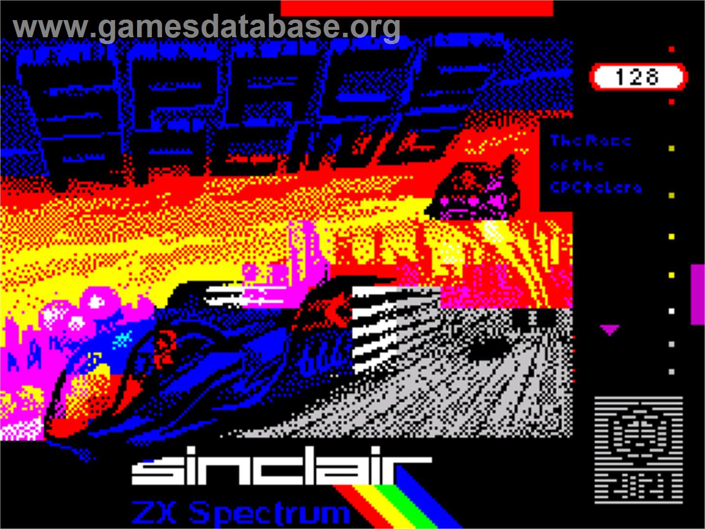 Space Racing - Sinclair ZX Spectrum - Artwork - Title Screen