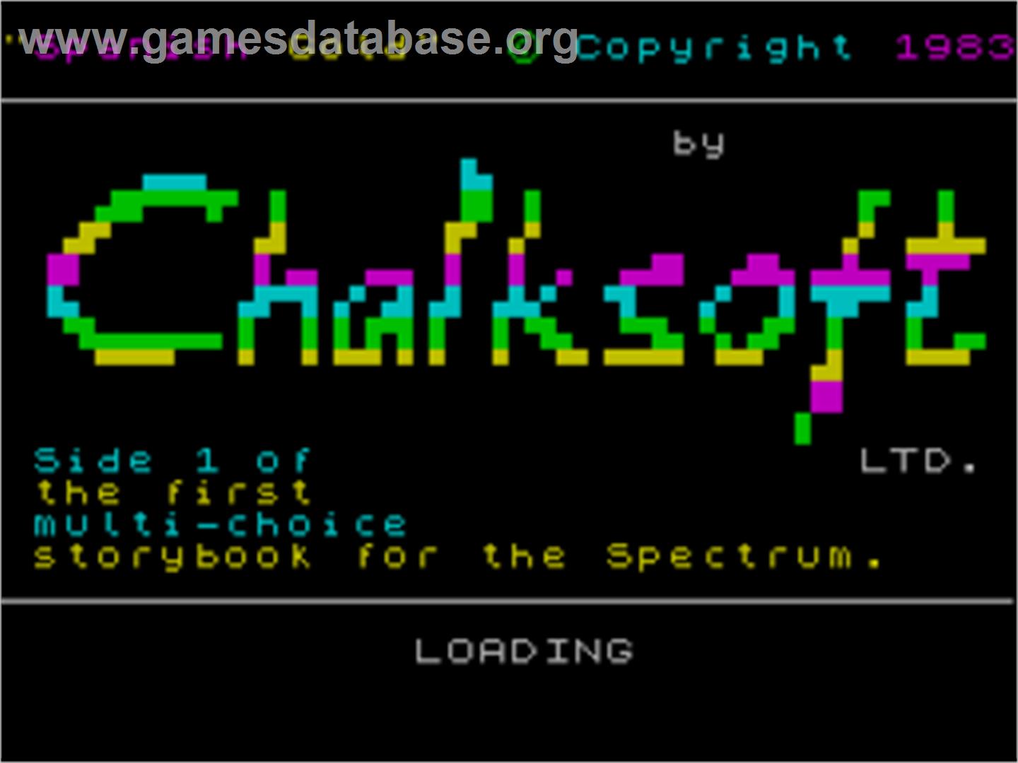 Spanish Gold - Sinclair ZX Spectrum - Artwork - Title Screen