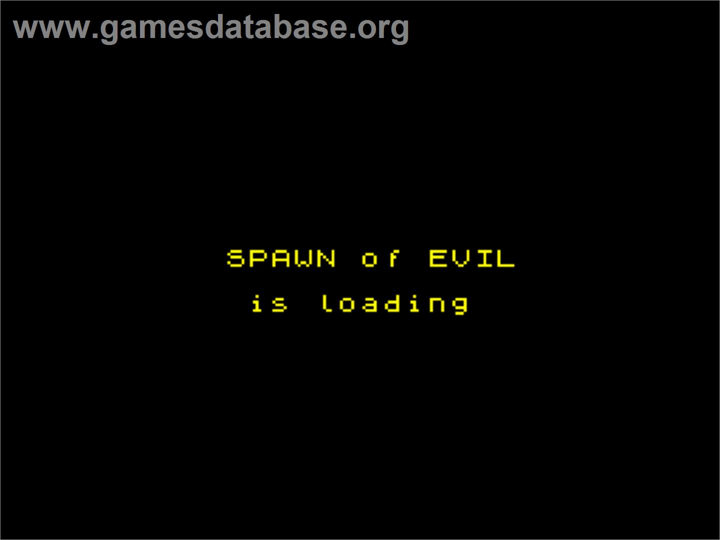 Spawn Of Evil - Sinclair ZX Spectrum - Artwork - Title Screen