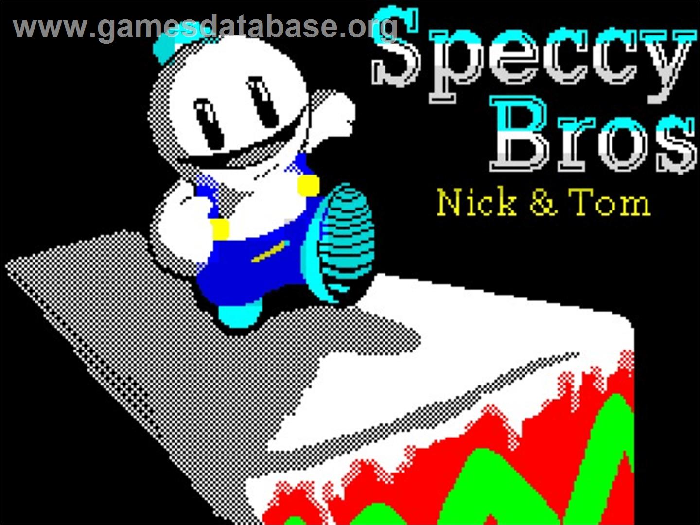 Speccy Bros - Sinclair ZX Spectrum - Artwork - Title Screen