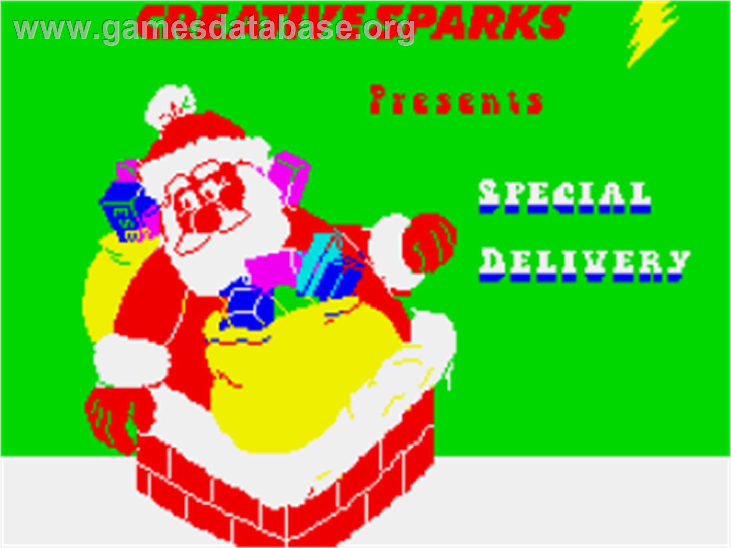 Special Delivery: Santa's Christmas Chaos - Sinclair ZX Spectrum - Artwork - Title Screen