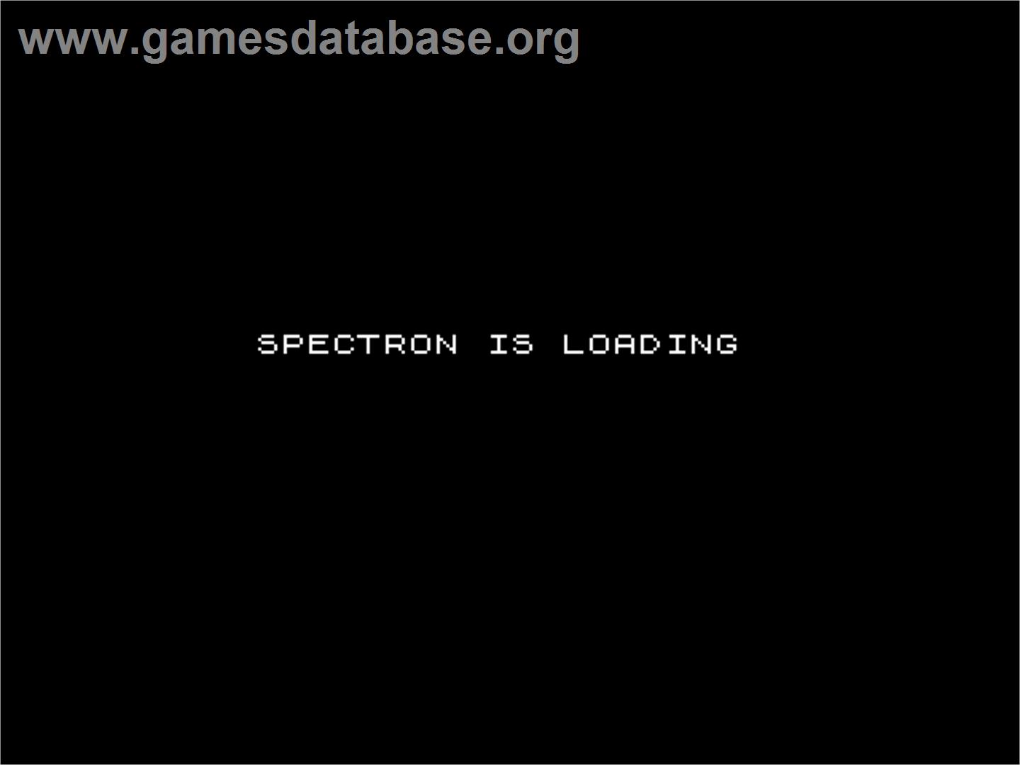 Spectron - Sinclair ZX Spectrum - Artwork - Title Screen