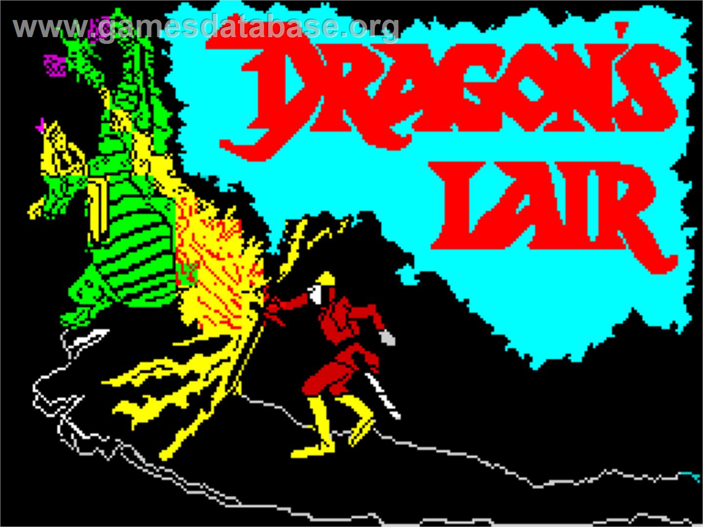 Spectrum Game Writers' Pack - Dragon's Lair - Sinclair ZX Spectrum - Artwork - Title Screen
