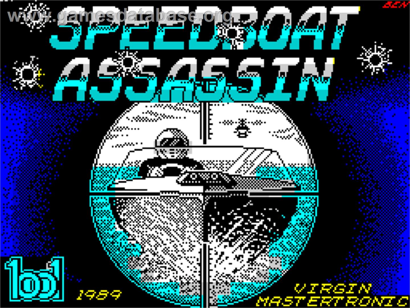 Speedboat Assassins - Sinclair ZX Spectrum - Artwork - Title Screen
