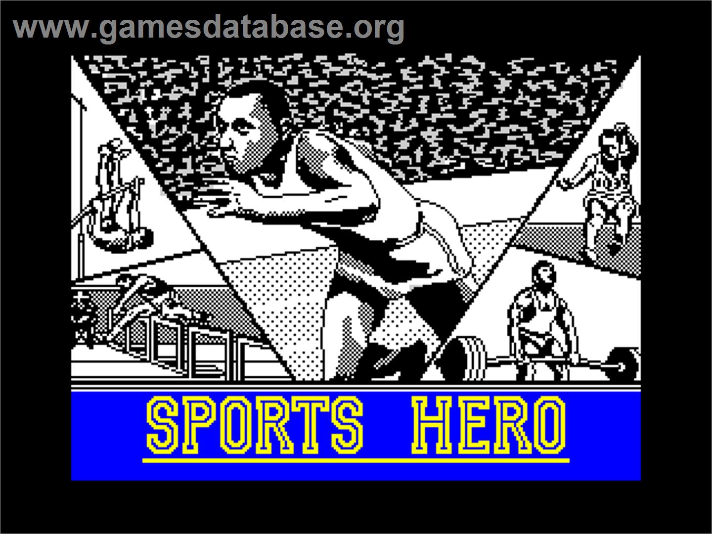 Sports Hero - Sinclair ZX Spectrum - Artwork - Title Screen
