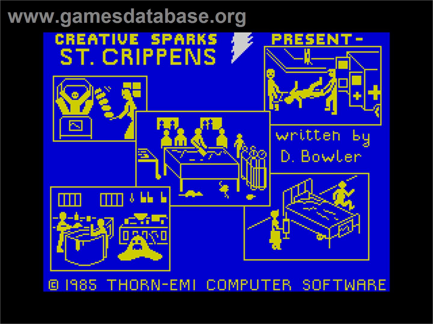 St. Crippens - Sinclair ZX Spectrum - Artwork - Title Screen
