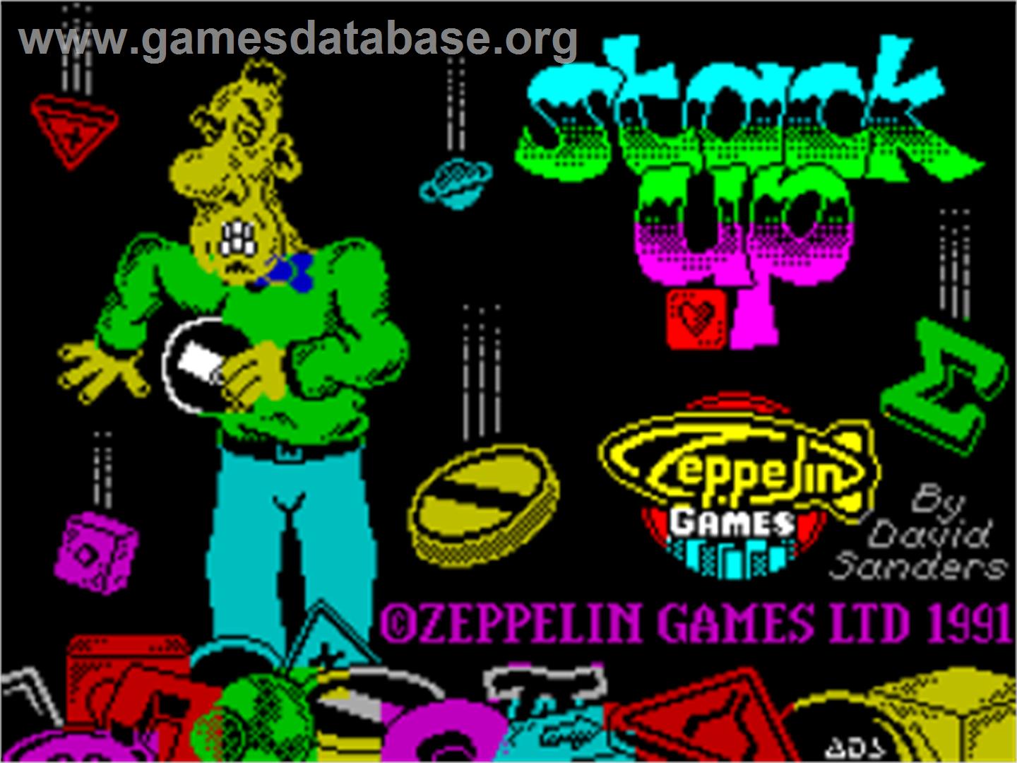 Stack Up - Sinclair ZX Spectrum - Artwork - Title Screen