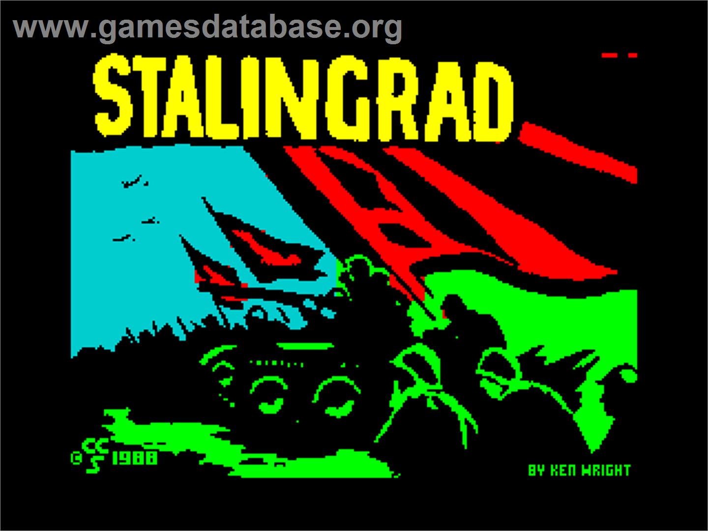 Stalingrad - Sinclair ZX Spectrum - Artwork - Title Screen
