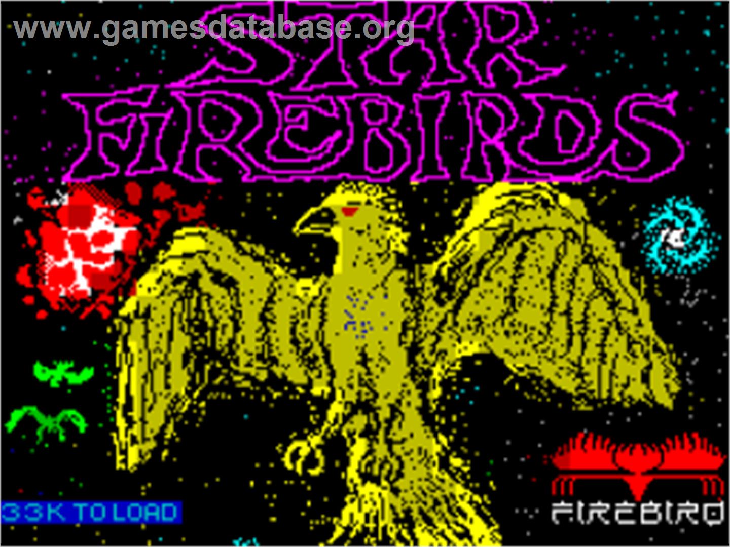 Star Firebirds - Sinclair ZX Spectrum - Artwork - Title Screen