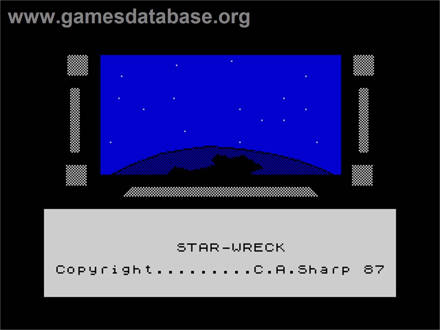Star Wreck - Sinclair ZX Spectrum - Artwork - Title Screen