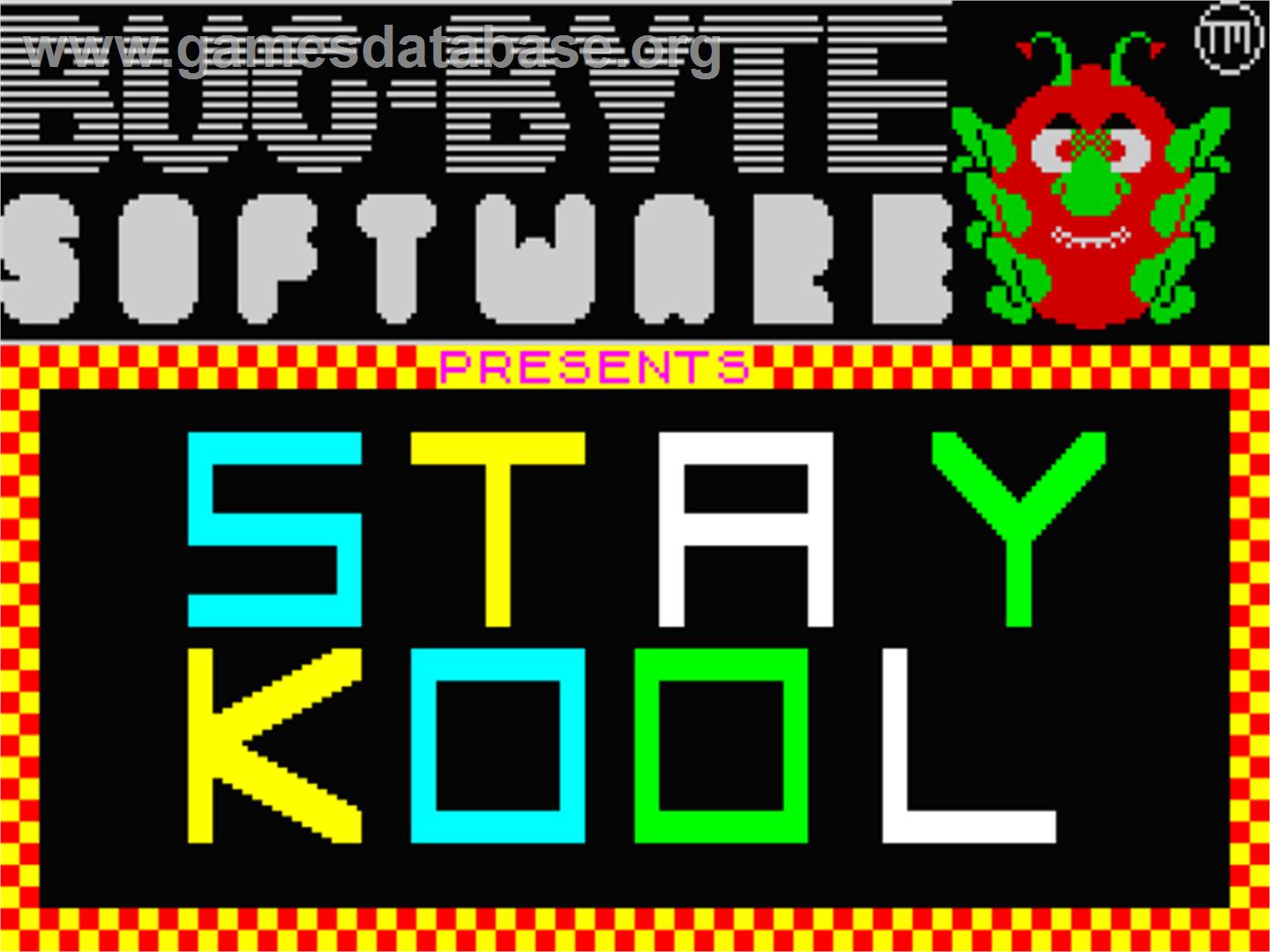 Stay Kool - Sinclair ZX Spectrum - Artwork - Title Screen