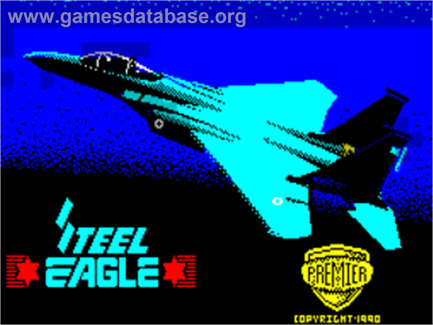 Steel Eagle - Sinclair ZX Spectrum - Artwork - Title Screen