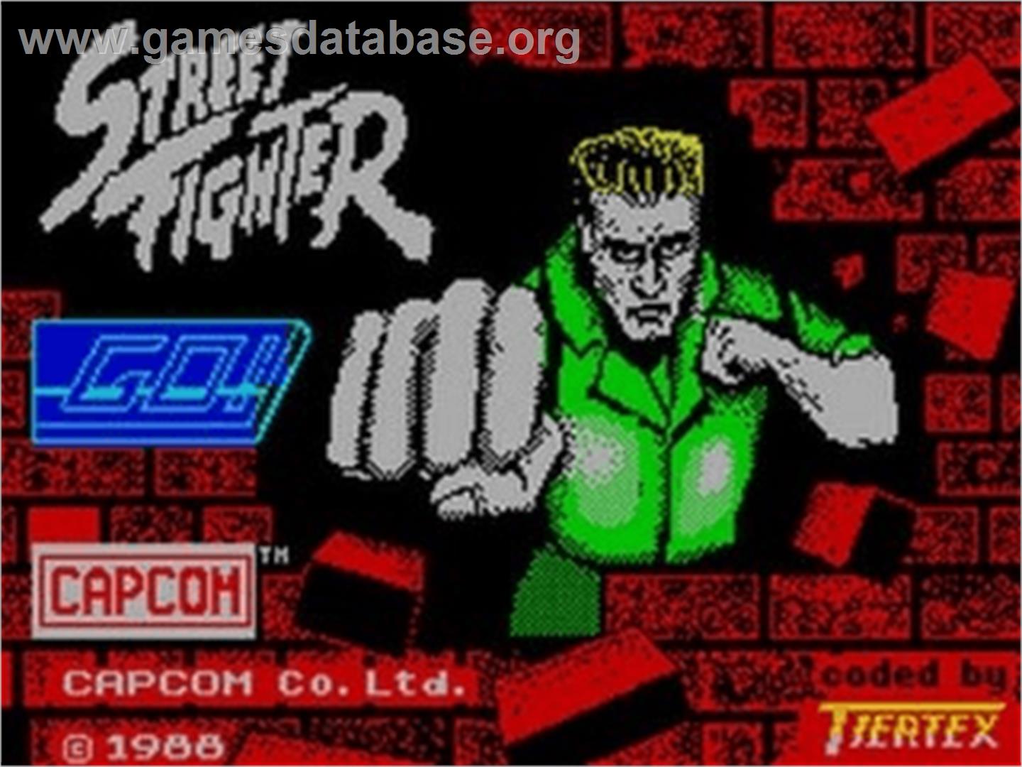 Street Fighter - Sinclair ZX Spectrum - Artwork - Title Screen