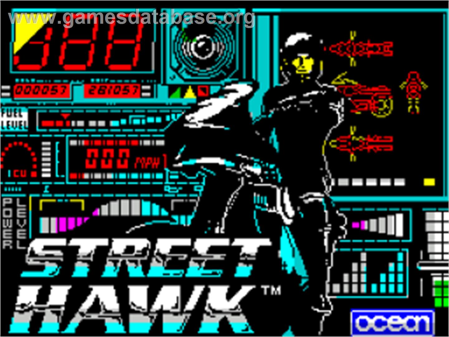 Street Hawk - Sinclair ZX Spectrum - Artwork - Title Screen