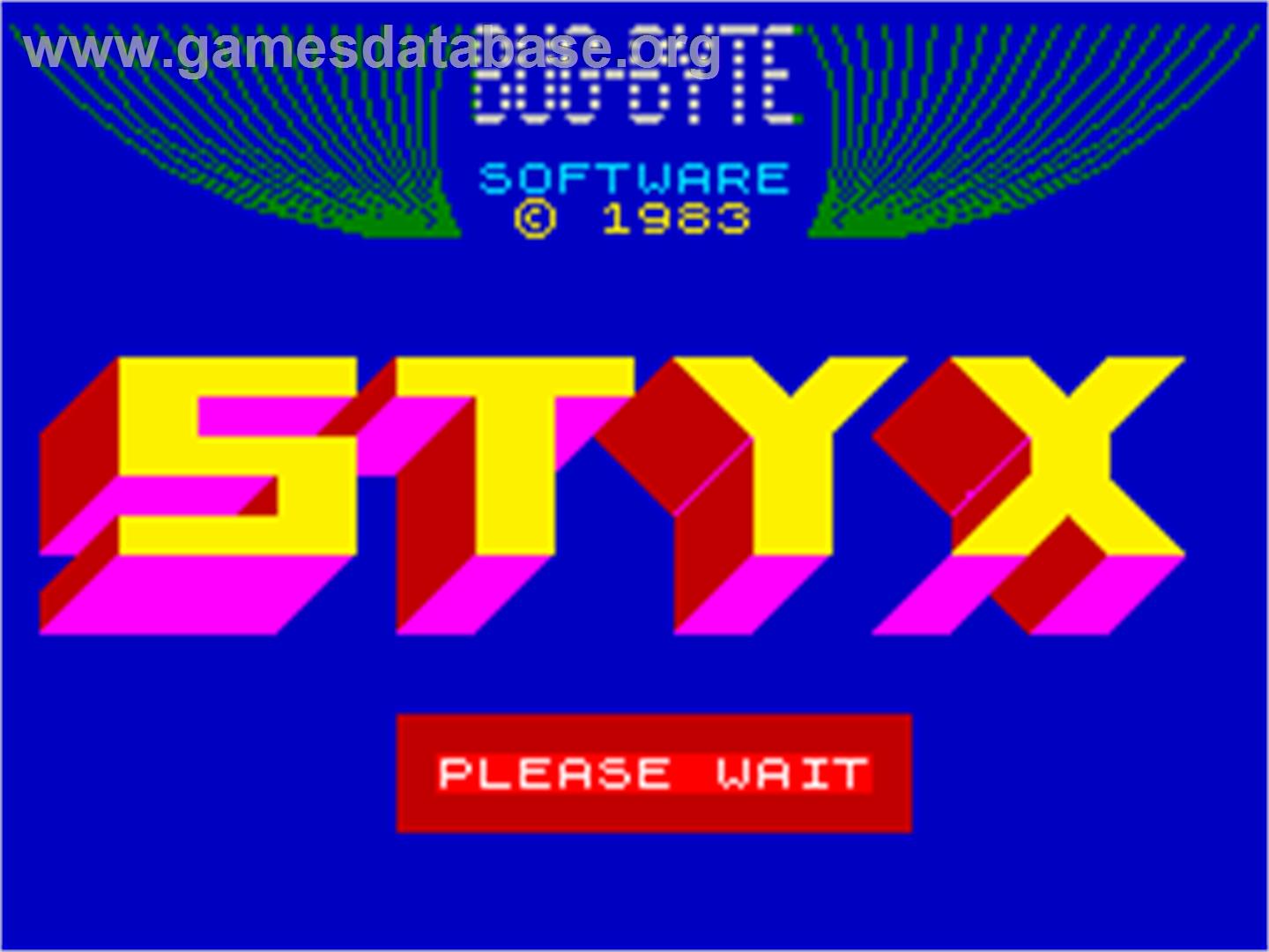 Styx - Sinclair ZX Spectrum - Artwork - Title Screen