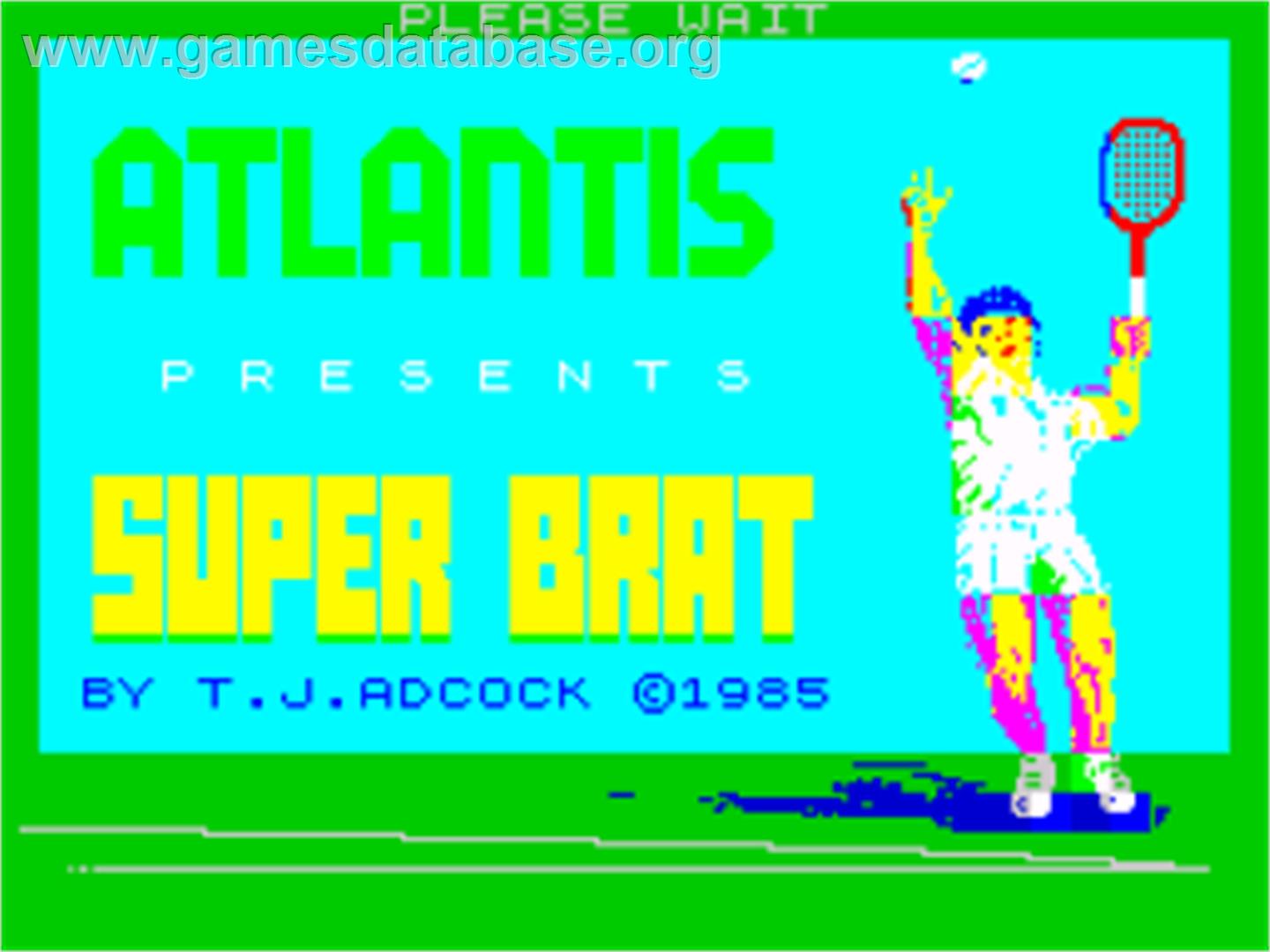 Super Brat - Sinclair ZX Spectrum - Artwork - Title Screen