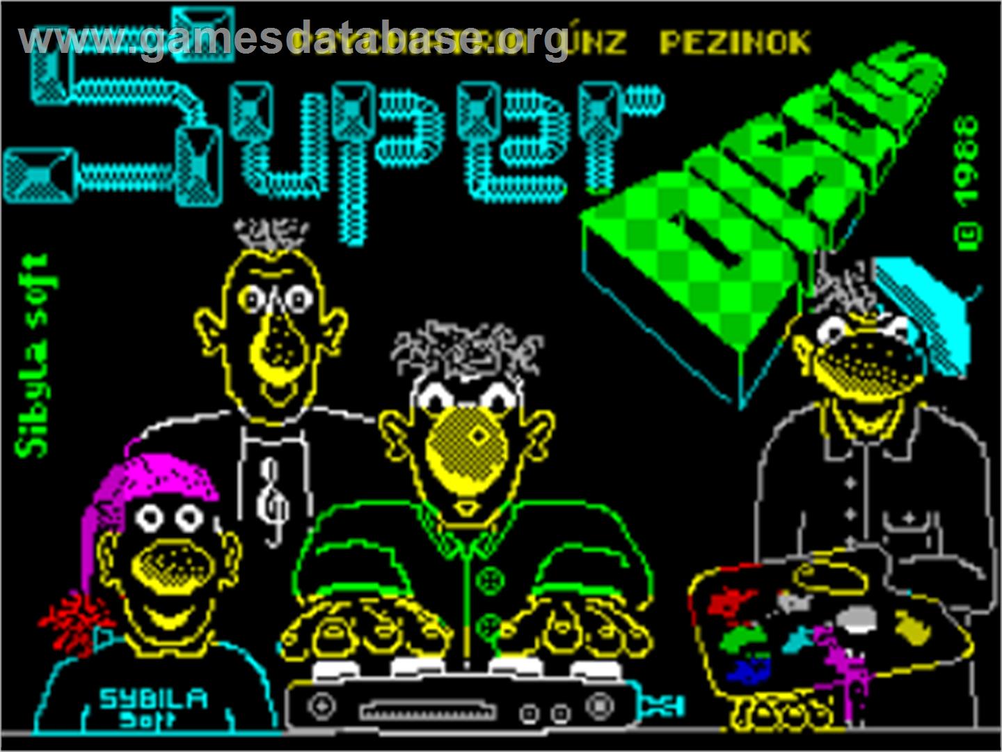 Super Discus - Sinclair ZX Spectrum - Artwork - Title Screen