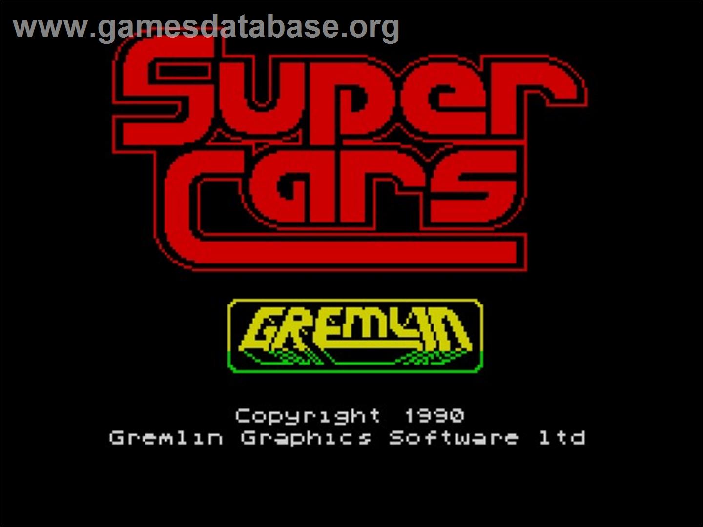 Supercars - Sinclair ZX Spectrum - Artwork - Title Screen