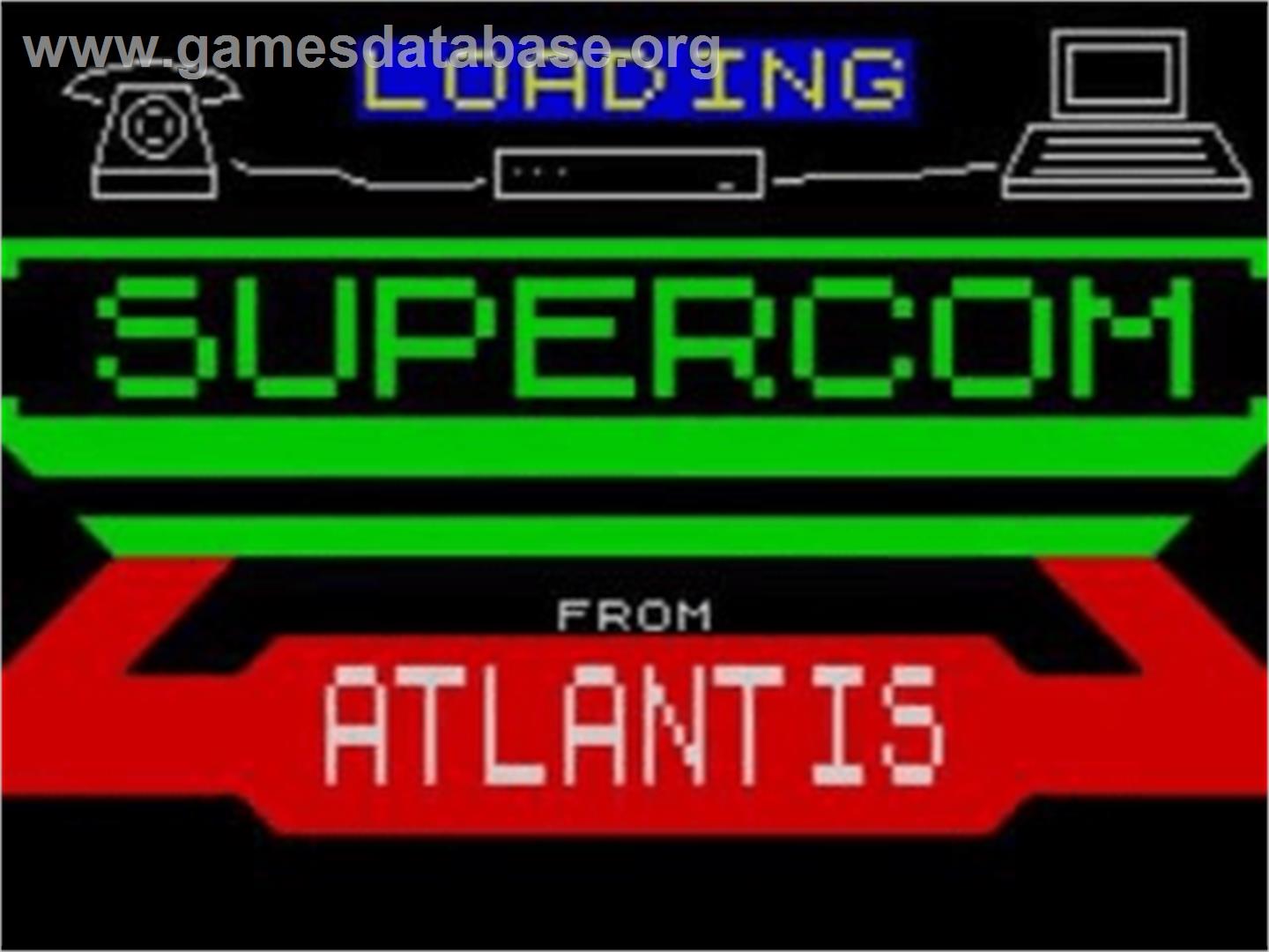 Supercom - Sinclair ZX Spectrum - Artwork - Title Screen