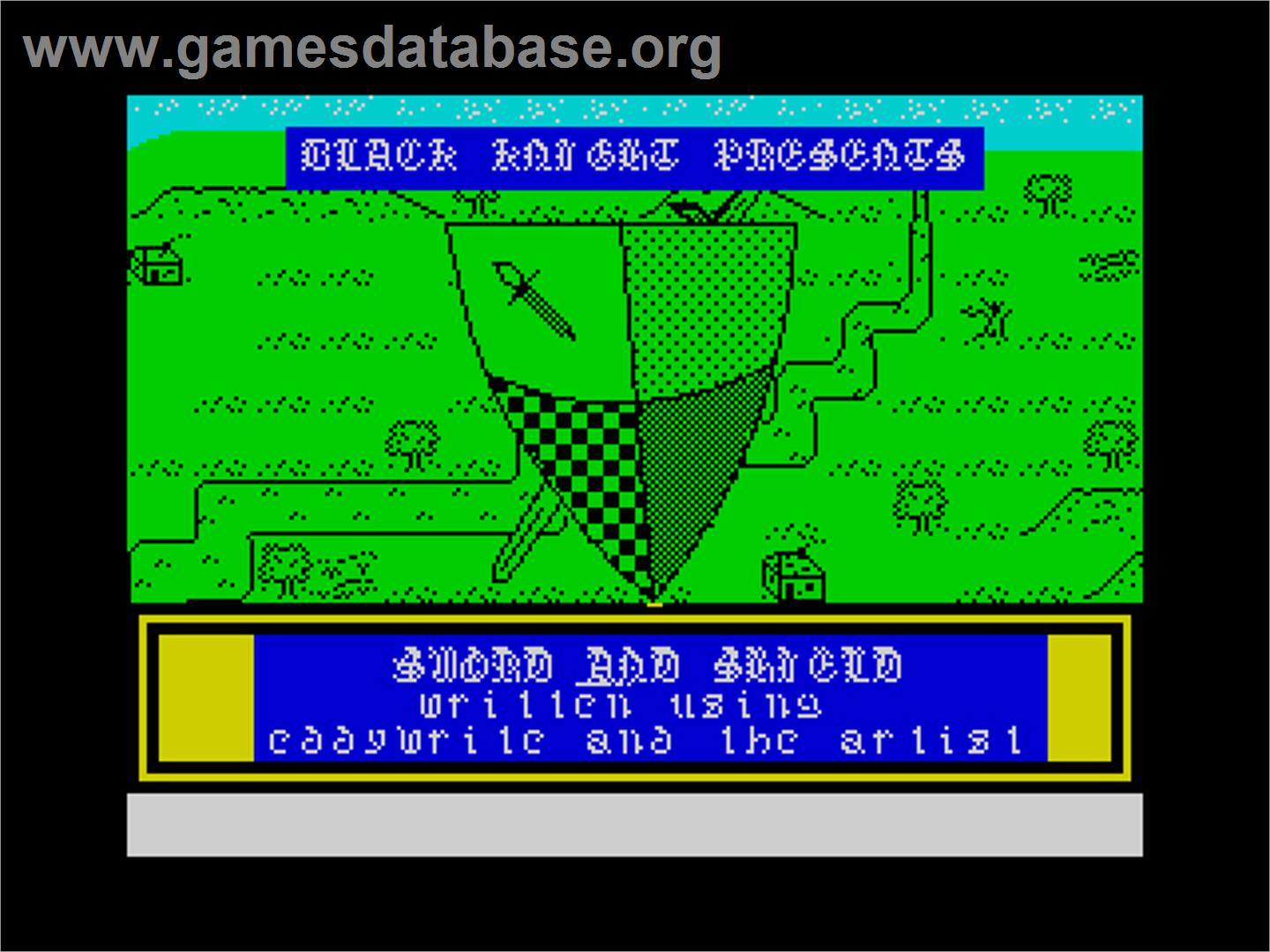 Sword And Shield - Sinclair ZX Spectrum - Artwork - Title Screen