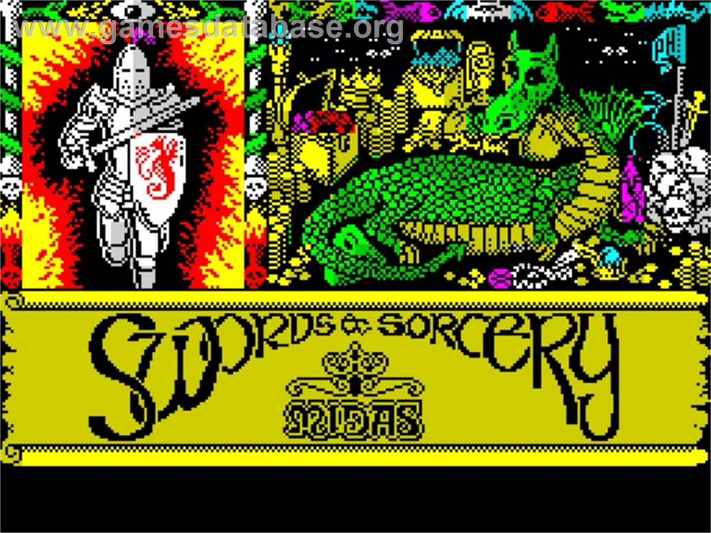 Swords & Sorcery - Sinclair ZX Spectrum - Artwork - Title Screen