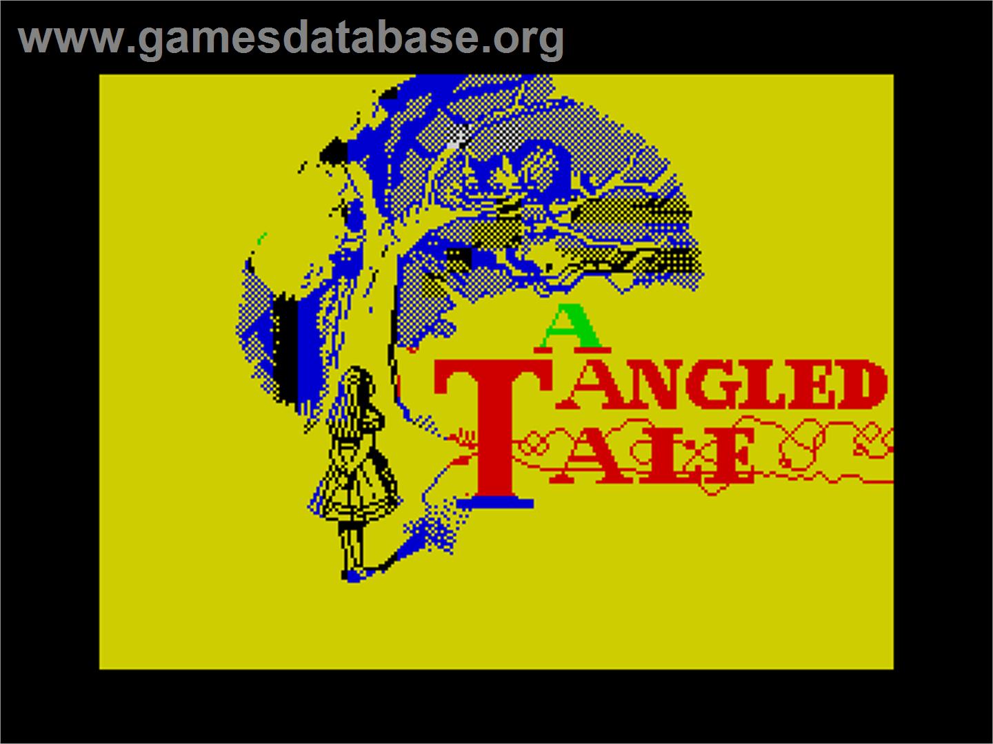 Tangled Tale, A - Sinclair ZX Spectrum - Artwork - Title Screen