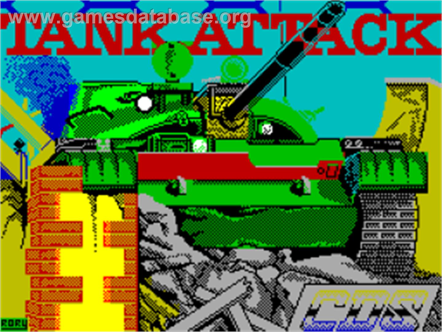 Tank Attack - Sinclair ZX Spectrum - Artwork - Title Screen