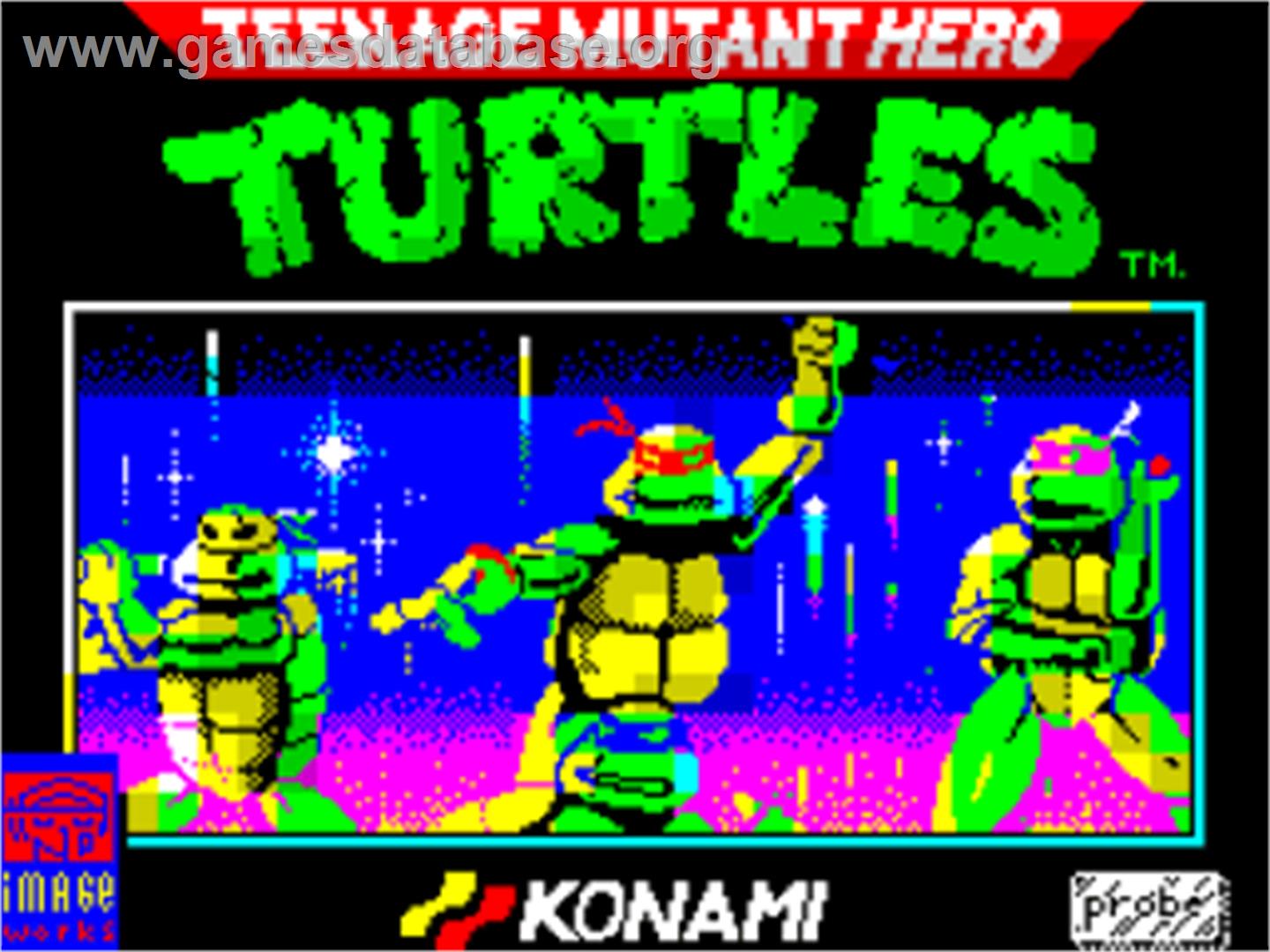 Teenage Mutant Hero Turtles - Sinclair ZX Spectrum - Artwork - Title Screen