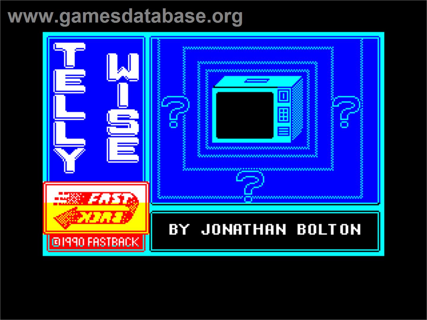 Telly Wise - Sinclair ZX Spectrum - Artwork - Title Screen