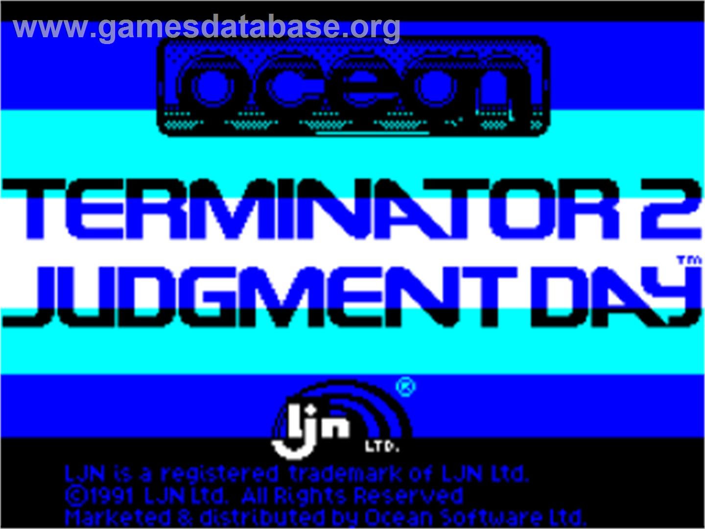 Terminator 2 - Judgment Day - Sinclair ZX Spectrum - Artwork - Title Screen