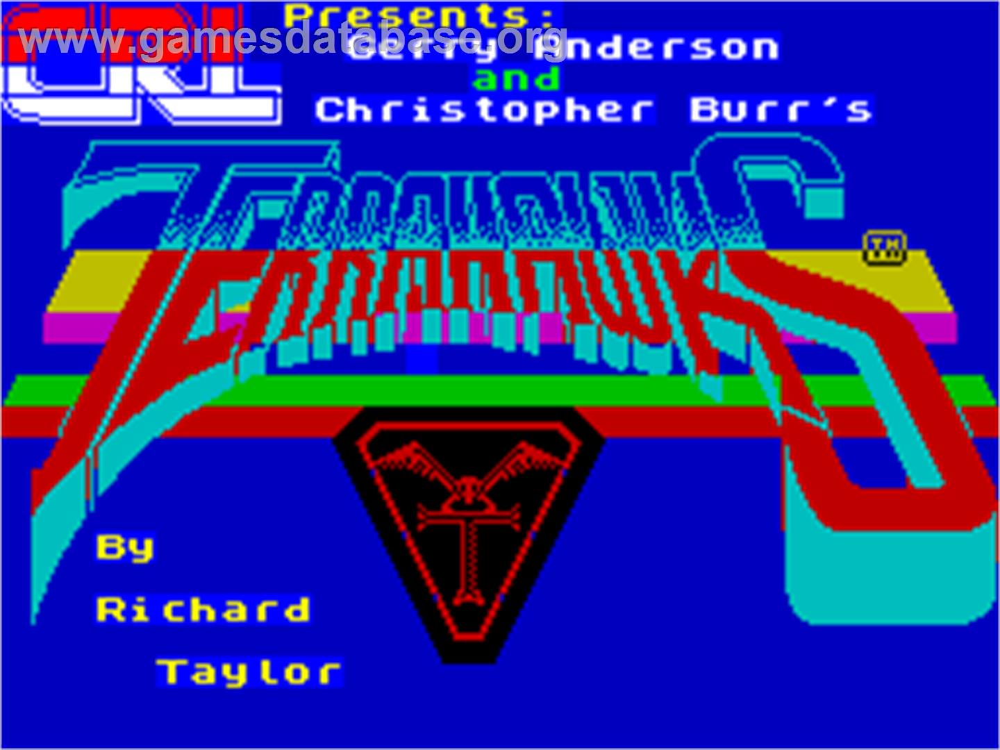 Terrahawks - Sinclair ZX Spectrum - Artwork - Title Screen