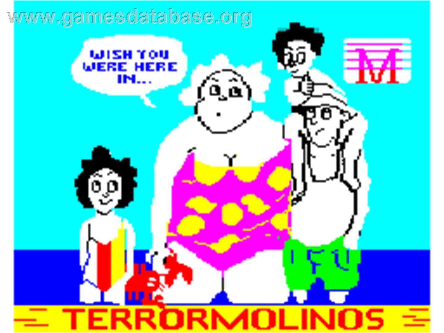 Terrormolinos - Sinclair ZX Spectrum - Artwork - Title Screen