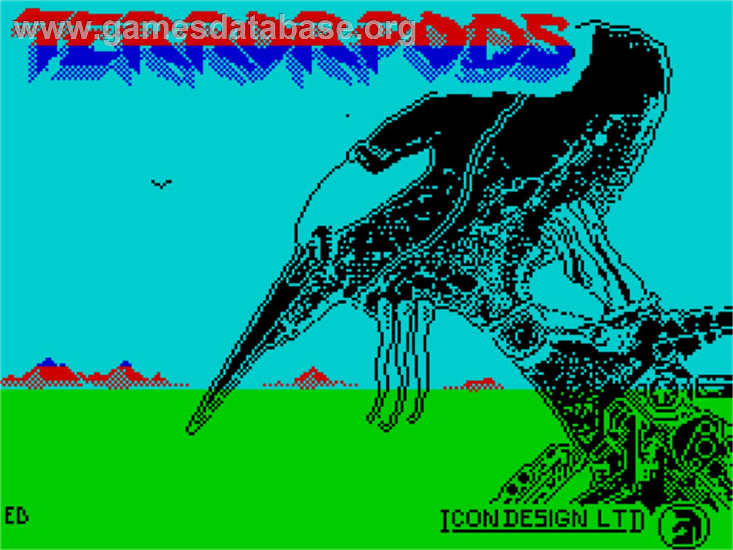 Terrorpods - Sinclair ZX Spectrum - Artwork - Title Screen
