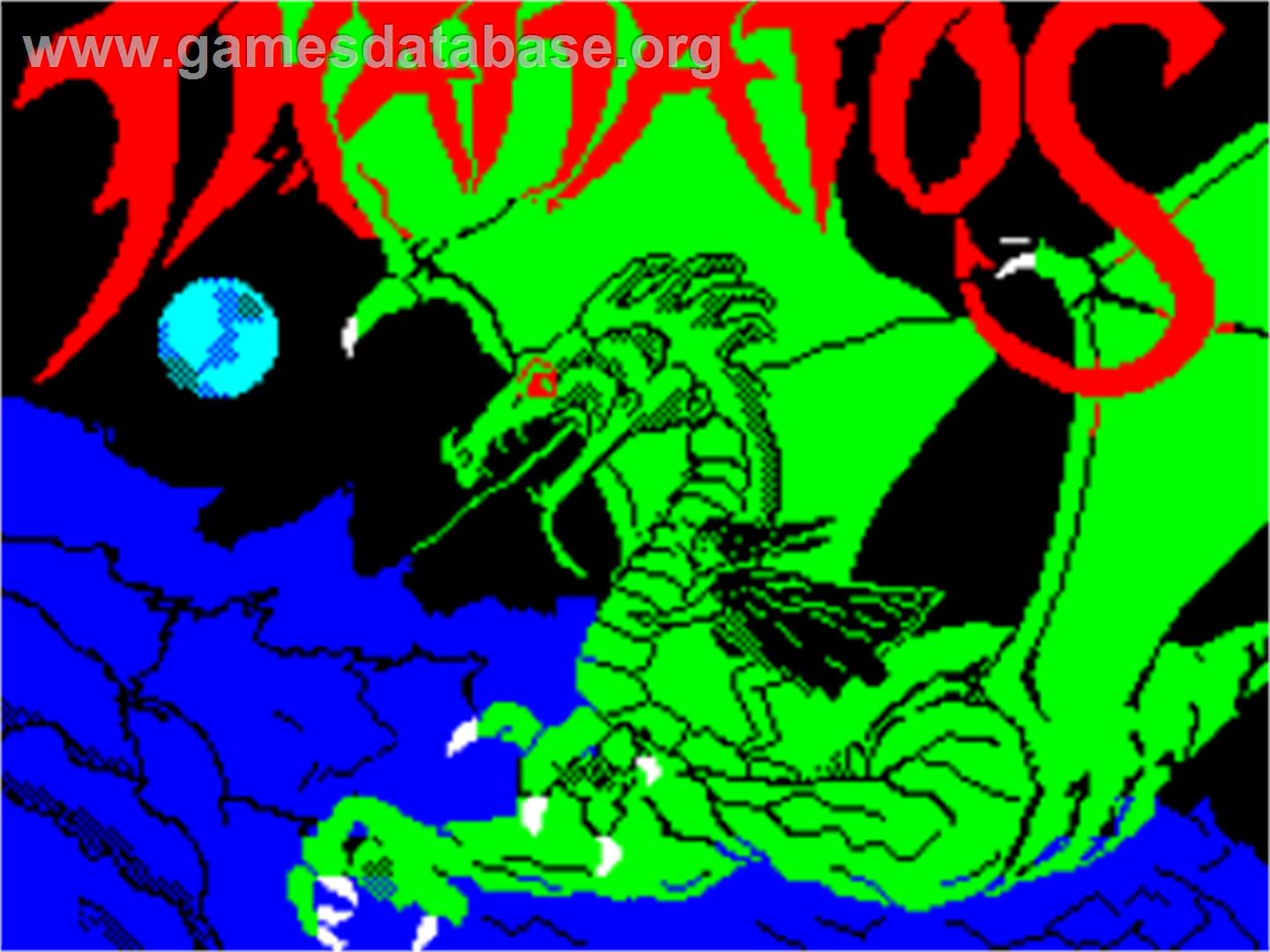 Thanatos - Sinclair ZX Spectrum - Artwork - Title Screen