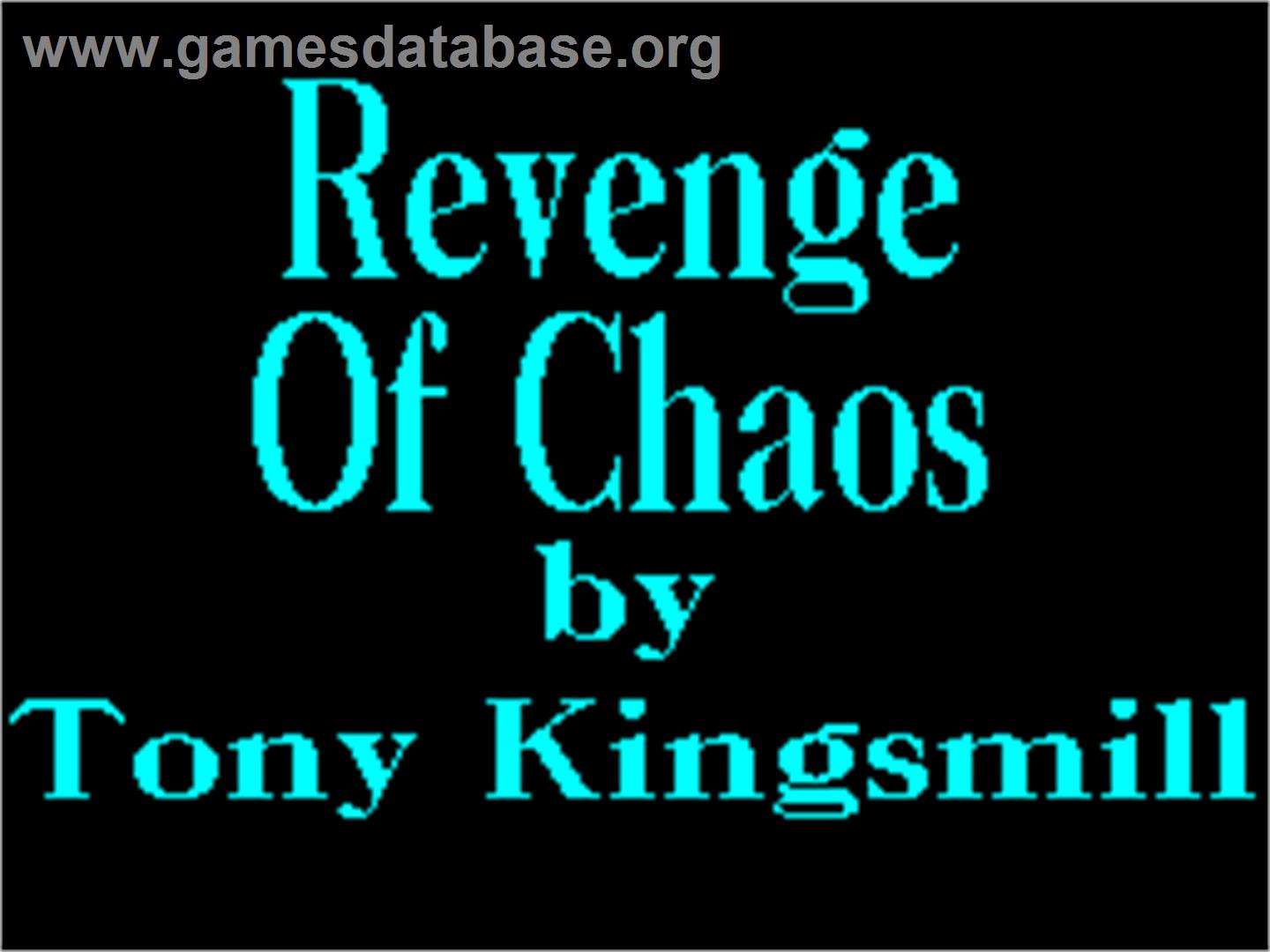 The Citadel of Chaos - Sinclair ZX Spectrum - Artwork - Title Screen