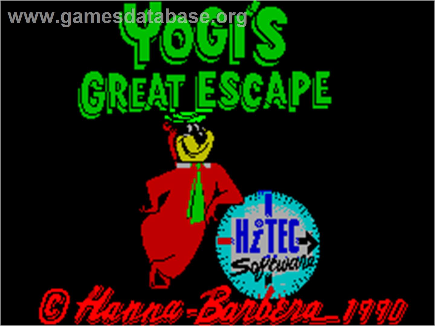 The Great Escape - Sinclair ZX Spectrum - Artwork - Title Screen