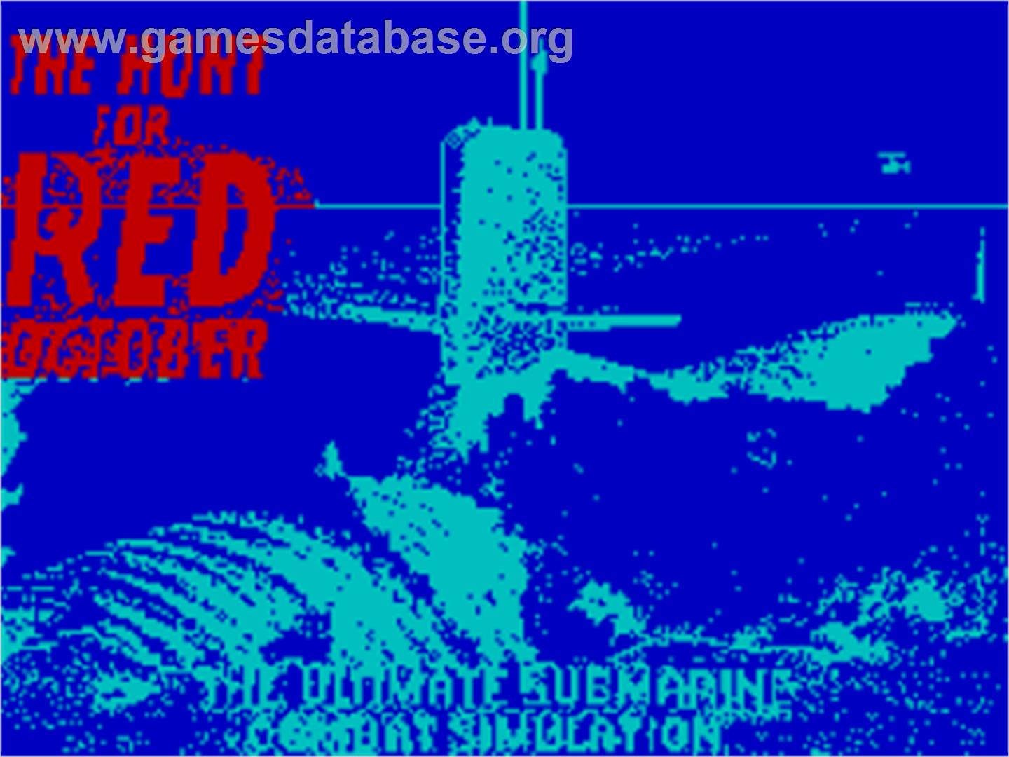 The Hunt for Red October - Sinclair ZX Spectrum - Artwork - Title Screen