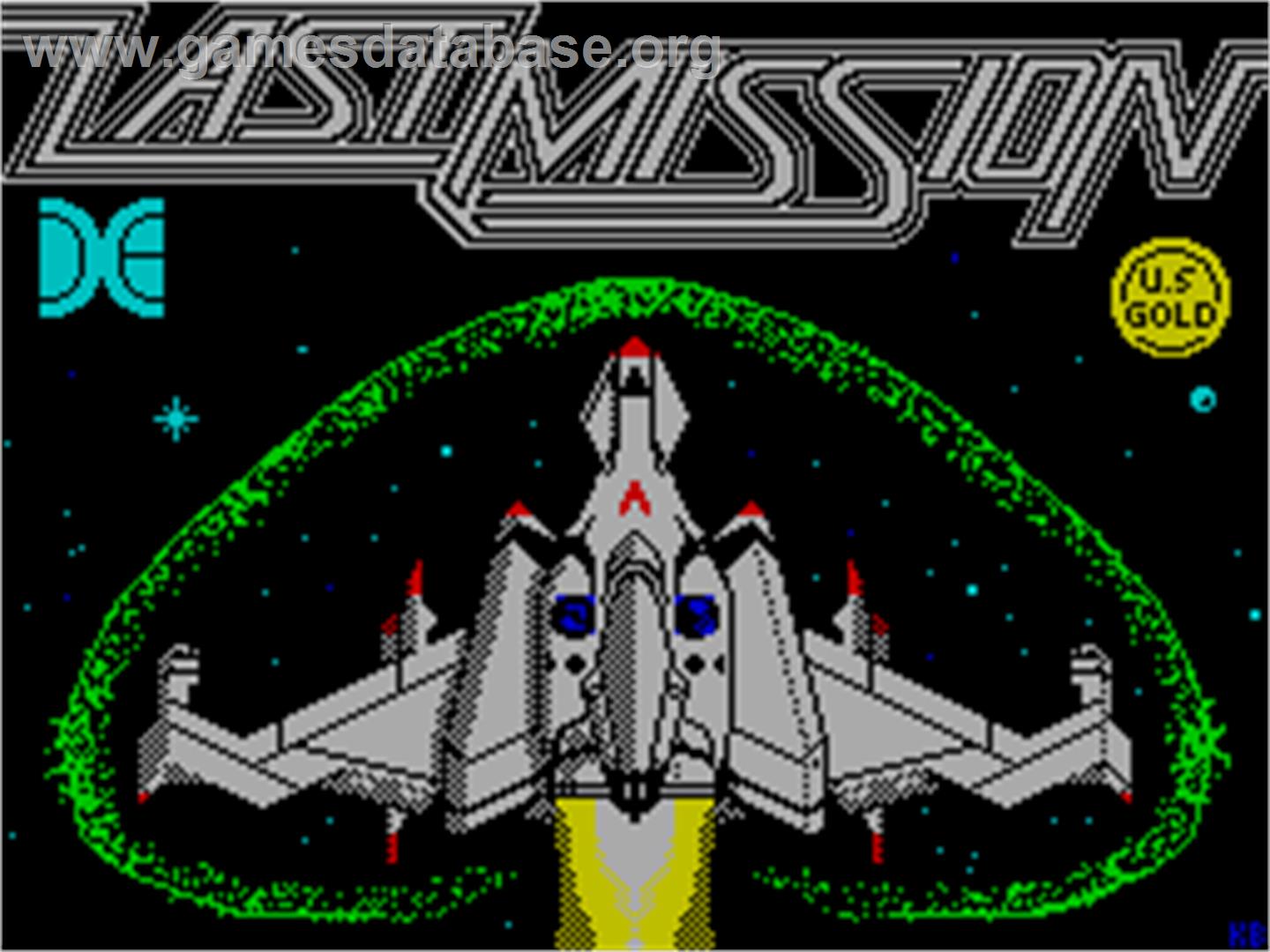 The Last Mission - Sinclair ZX Spectrum - Artwork - Title Screen